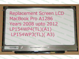 Laptop Lcd Screen Apple Macbook Pro Unibody MB470LL/A 15.4&quot; Wxga+ - £45.41 GBP