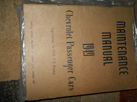 1946 1947 1948 1949 Chevy Car Service Shop Repair Manual Supplement Cdn - £19.76 GBP