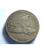1858 SL SMALL LETTERS FLYING EAGLE CENT PENNY FINE /VERY FINE F/VF NICE ... - £50.32 GBP