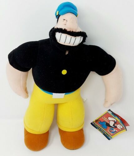 Kellytoy Popeye The Sailor BRUTUS 15 Plush Stuffie Toy 2003 w Tags Cartoon