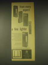 1962 Dunhill Rollagas Cigarette Lighter Ad - From every aspect a fine lighter - $18.49