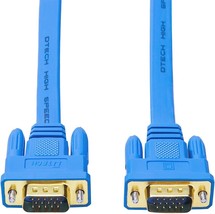 DTech VGA Cable Male to Male, 15 pin Monitor Cord Ultra 10m Long Slim 32... - £15.56 GBP