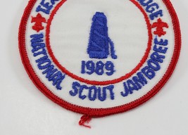 Vintage 1989 Textile Merit National Jamboree Red Boy Scouts BSA Camp Patch - £9.19 GBP