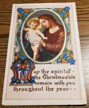 Christmas Postcard-Approx. 1929-Posted-Written in Pencil - £7.29 GBP