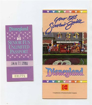 Kodak Your 1988 Souvenir Guide Disneyland Booklet Senior Fun Unlimited P... - $27.72