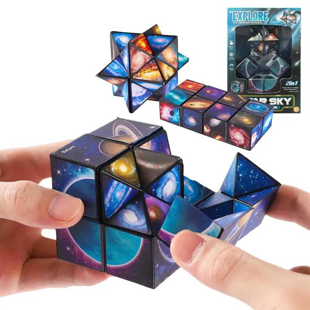 Play Magnetic Cube Play Antistress Infinite Relax For Adults Cube A Hand Fingert - £23.18 GBP