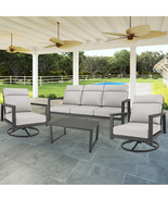 Modern High Back Swivel Sofa Set - Coastal Gray - $4,413.97 CAD