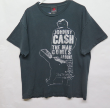 Johnny Cash The Man Comes Around 2010 Graphic Shirt Sz L Black Zion USA Made - £18.62 GBP