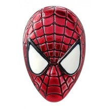 Marvel Comics Amazing Spider-Man Mask Head Colored Metal Pewter Lapel Pi... - $9.42 CAD