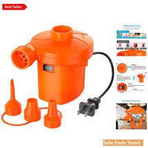 Efficient Electric Air Pump with 3 Nozzles - Ideal for Camping, Pools &amp; ... - $26.68