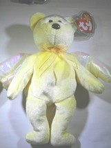 TY BEANIE BABY RETIRED HAND-DYED YELLOW HALO I THE Angel Stuffed Bear HB206 - $16.62