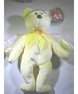 TY BEANIE BABY RETIRED HAND-DYED YELLOW HALO I THE Angel Stuffed Bear HB206 - $21.83 CAD