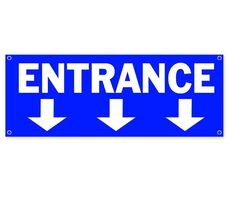 ENTRANCE DOWN CLEARANCE BANNER Advertising Vinyl  Flag Sign INV - $9.91