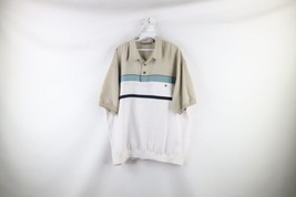 Vintage 90s Streetwear Mens 2XLT Faded Color Block Collared Pullover Polo Shirt - £34.87 GBP