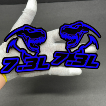 (2) BADGES Godzilla Badges Emblem RAGING 7.3 Blue/Black, Fender Angry Ag... - $812.24 MXN