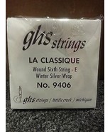 6 Pack GHS 9406 La Classique Wound Sixth String - E Winter Silver Wrap NEW - £7.40 GBP