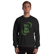 100% Plant Based Vegan Unisex Sweatshirt Black - $28.91+