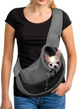 Pet Sling Carrier for Small Dogs &amp; Cats – Hands-Free Puppy Carrier with ... - $29.21
