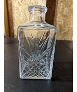 Italian clear glass whiskey decanter 8&quot; tall - €16,17 EUR