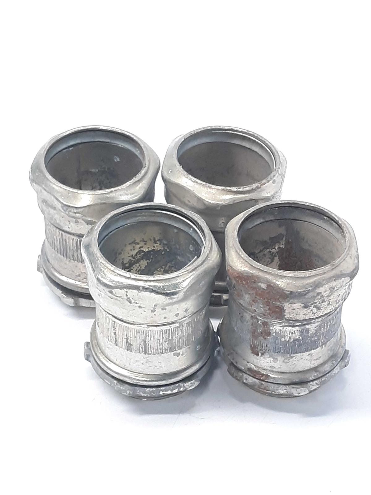 Raco 2906 Compression Connector Conduit Trade Size 1 1/2 in Lot of 4 - $14.50