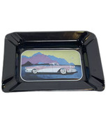 Retro Ashtray Black W/ Heaven 57 Plymouth Belvedere Auto Pink White Clas... - £19.30 GBP