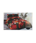 Floral Bedspread 3 Piece Quilted   Bedspread Set Queen Size 3 Piece Red ... - £53.19 GBP