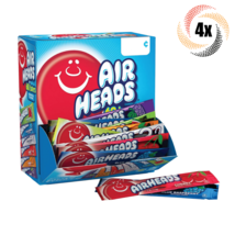 4x Box Airheads Assorted Chewy Gravity Feed Candy Bars | 60 Bars Per Box... - £56.33 GBP
