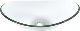 Bathroom Sink With Glass Vessel By Novatto Tis-324C. - £95.25 GBP