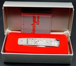 Vintage Kershaw Japan Minted Pocket Knife Model 5250G NOS in Box with Go... - $34.99