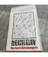 Vintage Ephemera Denk Mit Das Bunte Ratselmagazine Fix Und Foxi Envelope... - $7.69