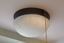 2 Light Ceiling Fixture Sienna Westinghouse Interior Flush Mount With Pull Chain - £22.00 GBP