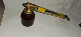 Vintage Brown&#39;s all purpose sprayer copper end 16oz. Amber glass jar wit... - $27.72
