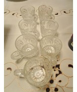 L E SMITH 7 punch cups PINWEELS &amp; STARS SLEWED HORSESHOES PATTERN, 2 1/4... - $99.10 CAD