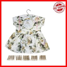 Delightful Floral Clothespin Bag with 25 Pins—Gentle on Clothes, Durable... - $460.63 MXN