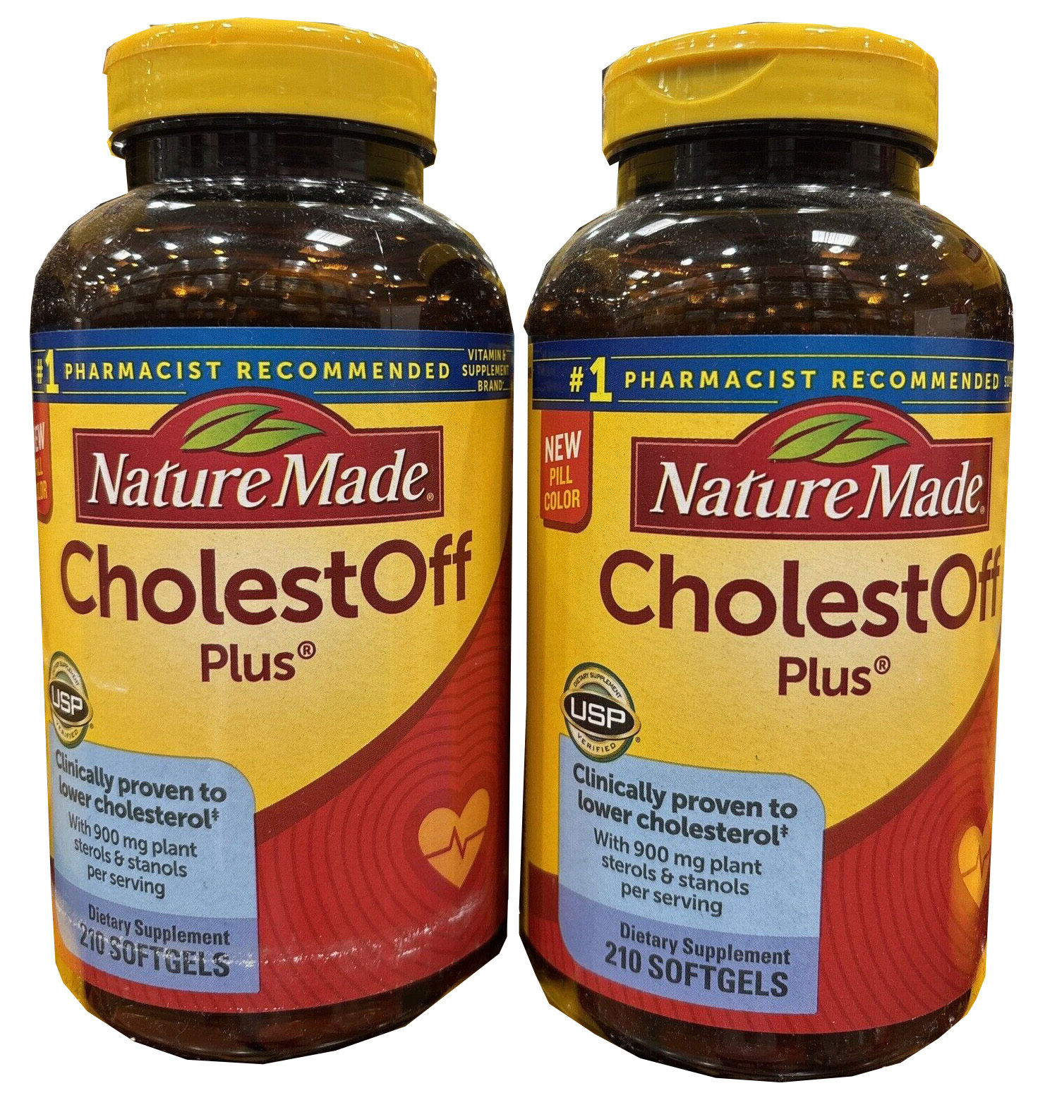 2 Packs Nature Made CholestOff Plus with Plant Sterols and Stanols  420 Ct - $75.00