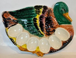 Duck Deviled Egg Serving Platter  ~ Vintage Ceramic ~ Serving or Decor Piece - £15.93 GBP