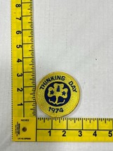 Yellow Thinking Day 1974 Girl Scouts GSA Patch Vintage - £11.67 GBP