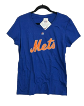 Majestic Mujer Mate Harvey 33 New York Mets Cuello Redondo Camiseta, Azul, XL - £14.23 GBP