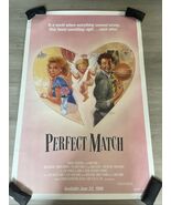 Perfect Match Original Movie Poster Video Store Promo VHS Release CV - $459.21 MXN
