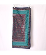 Women&#39;s Large Square Scarf Brown Green - €13,77 EUR