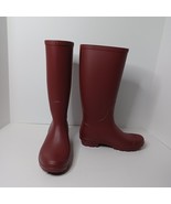 UGG Rain &amp; Snow Boots Womens 5 Burgundy Tall Shaft Rubber Waterproof Out... - $32.62