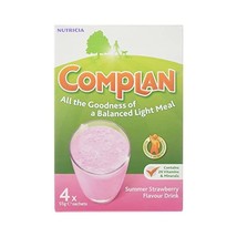 Complan Summer Strawberry Flavour Drink, 4 x 55g  - $340.13 MXN