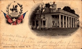 1903 Private Mailing Card -Mt Vernon VA-Virginia, Washington Mansion, BK58 - £5.41 GBP