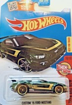 Mattel Hot Wheels Custom &#39;15 Ford Mustang 10/10 Then and Now Die Cast Car - $6.88