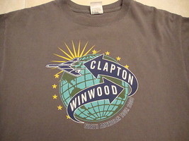 Eric Clapton Steve Winwood 2009 classic rock guitar concert tour T SHIRT S - £11.87 GBP