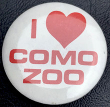 I Love Como Zoo Heart Vintage Pin Button St Paul Minnesota MN Saint Animals - $11.95