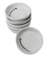 Pack Of 6 Ceramic Yukino Hana Soy Sauce Oil Condiment Round Dishes Bowls... - $404.39 MXN