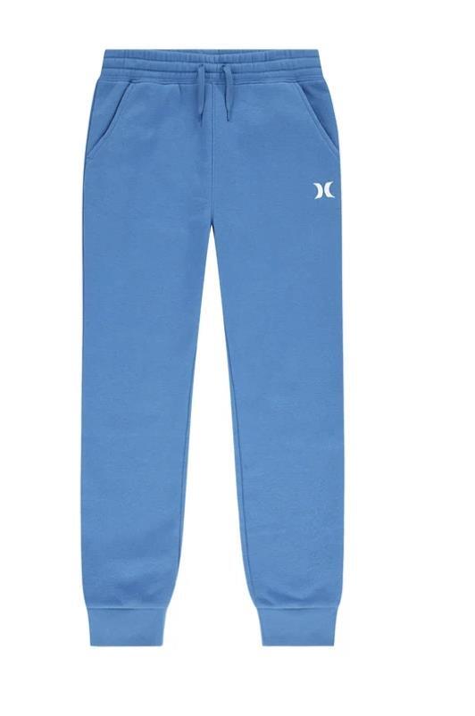 Hurley Boys Girls Jogger Blue Fleece Pockets Elastic Waist Drawstring Active Item image 4