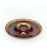 Chip Dip Vegetable Bowl Kathy Kale USA Pottery Chocolate Brown Vintage 1... - €46,39 EUR