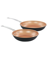 Gibson Home Chestnut 2 Piece Nonstick Carbon Steel Frying Pan Set in Copper - $62.41 CAD